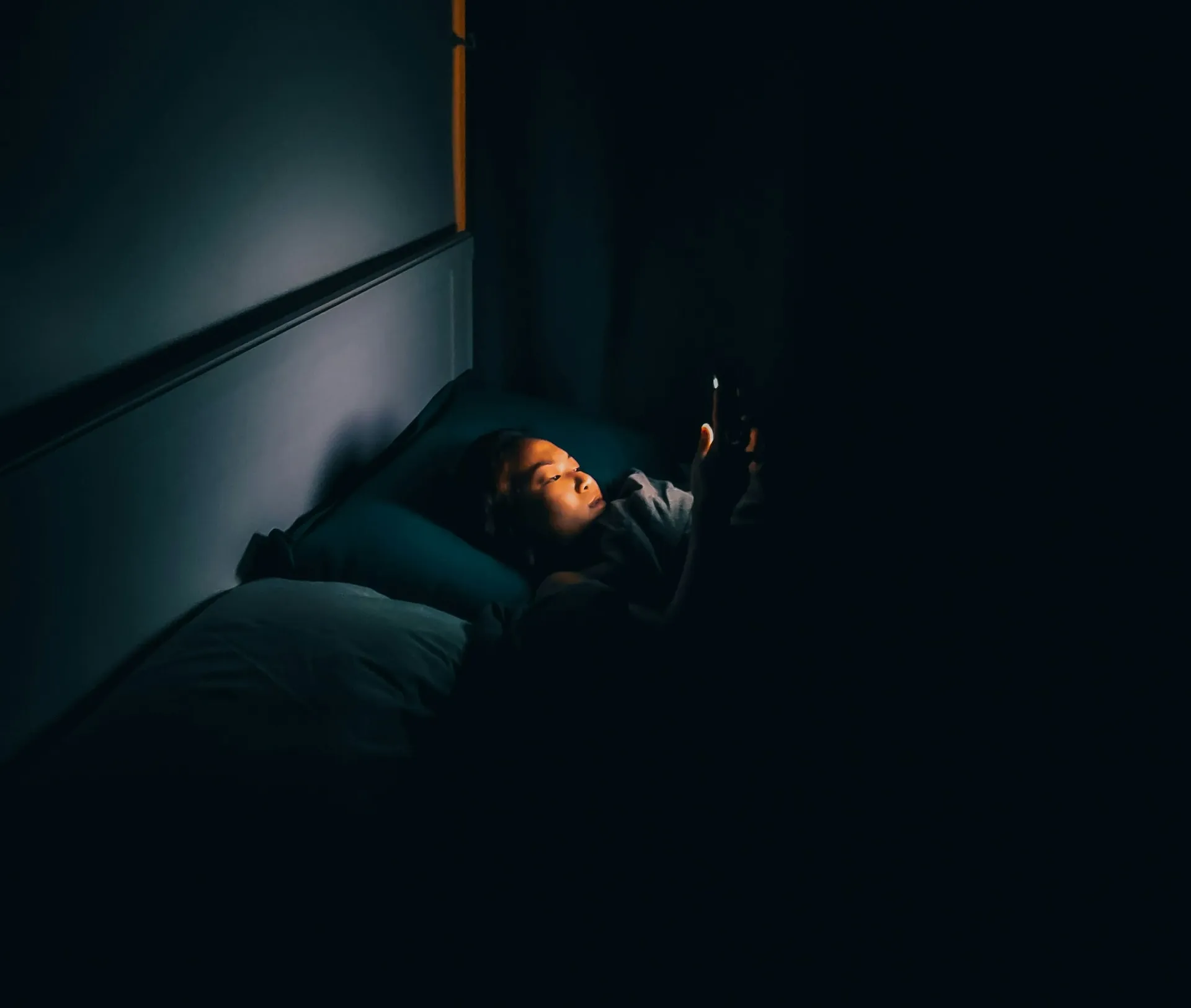 Person wasting time scrolling